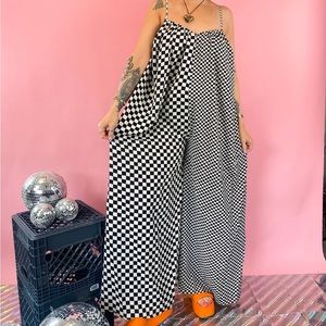 Boutique checkered trendy romper